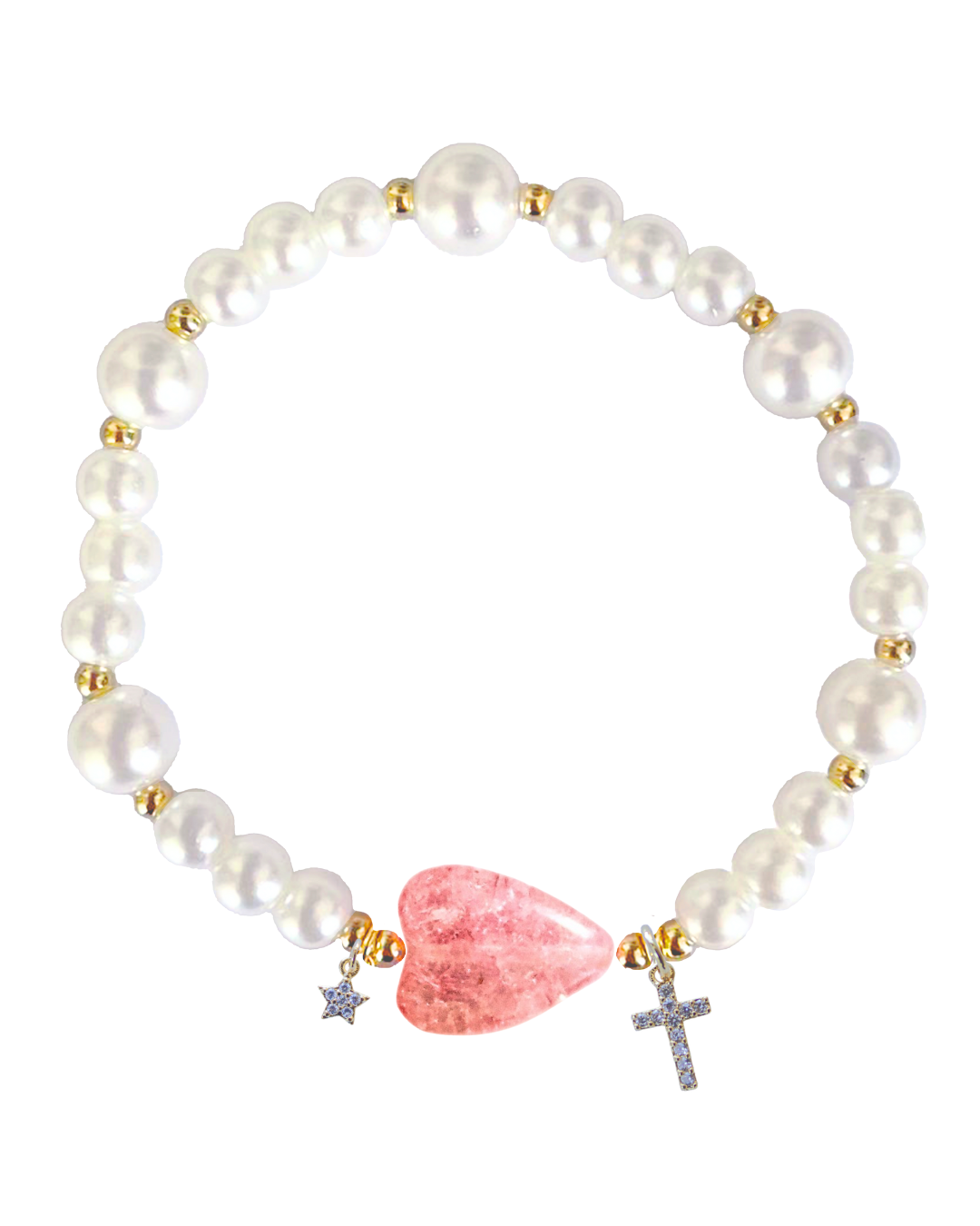 14k Gold filled custom bracelet- pearl dream pattern