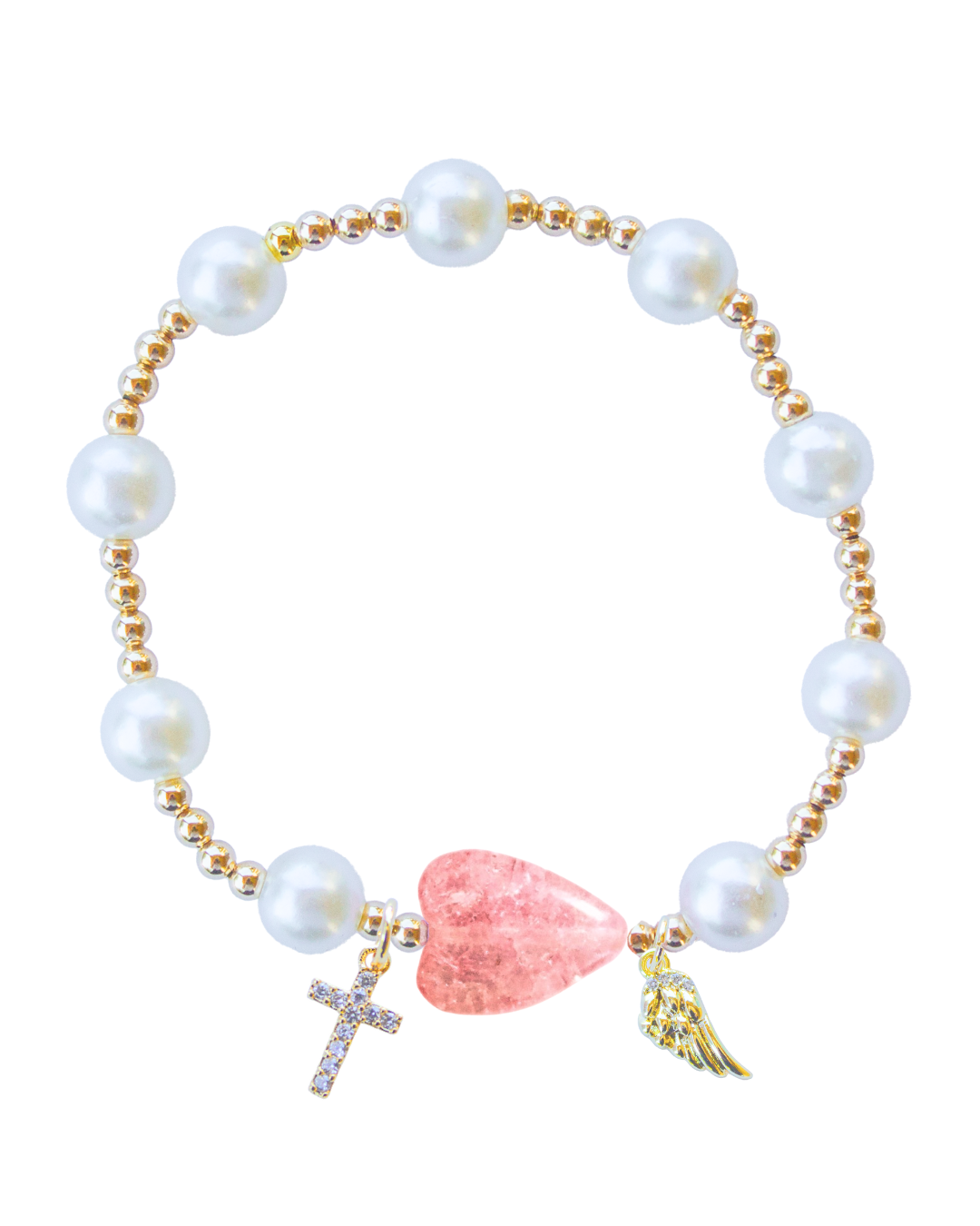 Gold filled pearl custom bracelet